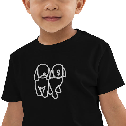 Organic cotton kids t-shirt Blk/Wht