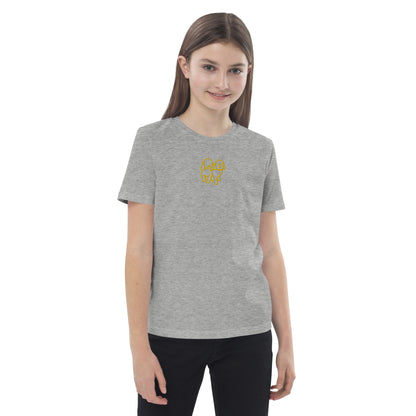 Organic cotton kids Unisex t-shirt Gry/Ylw