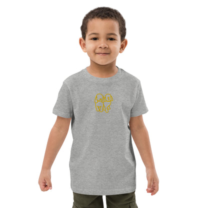 Organic cotton kids Unisex t-shirt Gry/Ylw