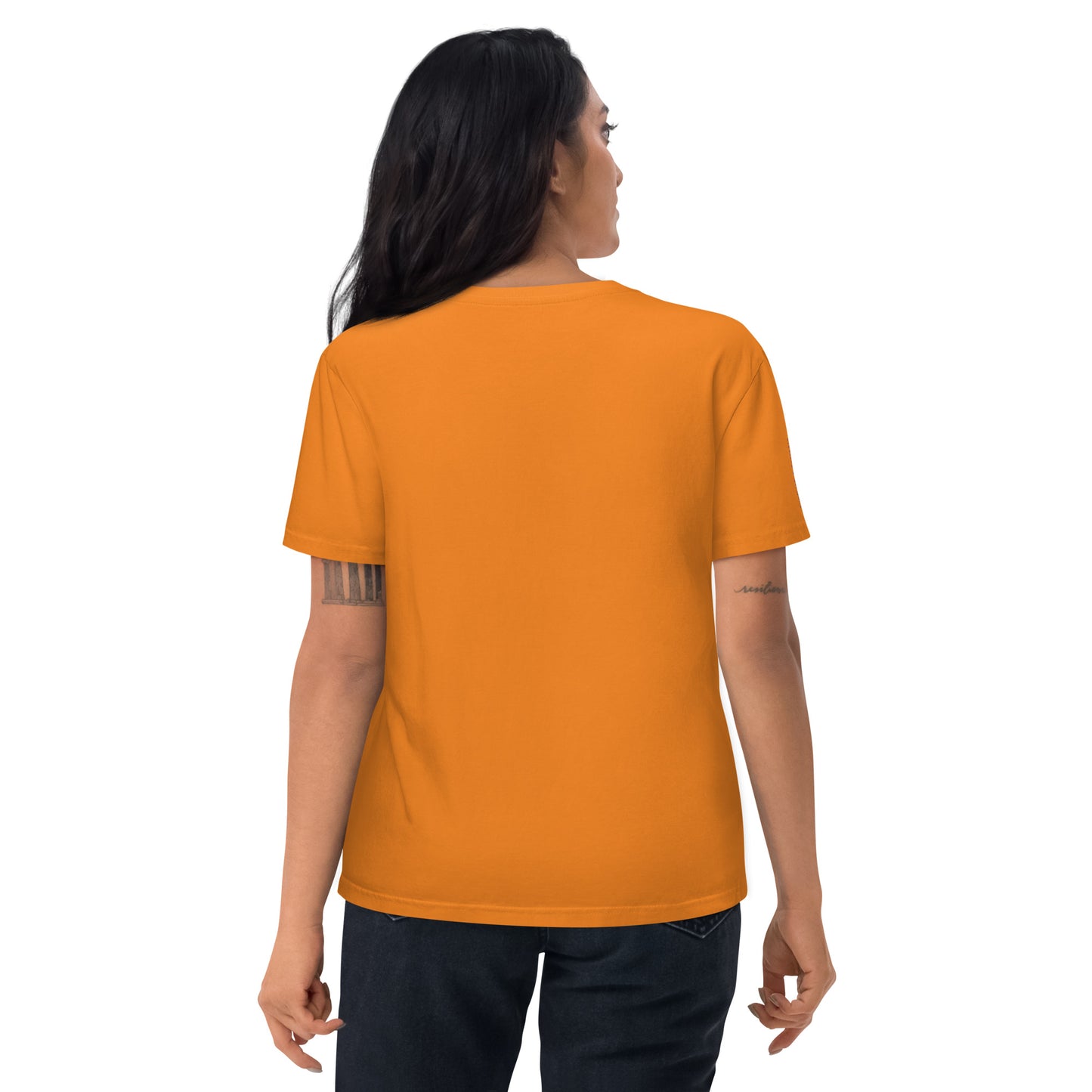 Unisex organic cotton t-shirt Orng/prple