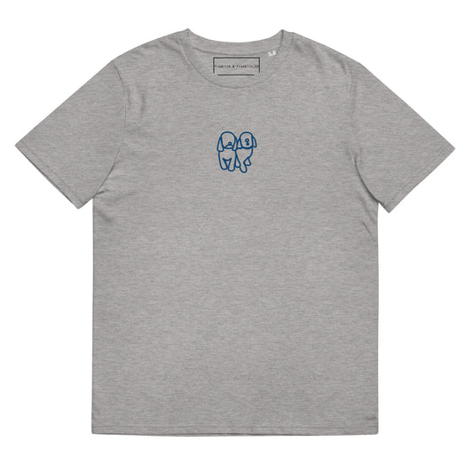 Unisex organic cotton t-shirt Gry/Blu