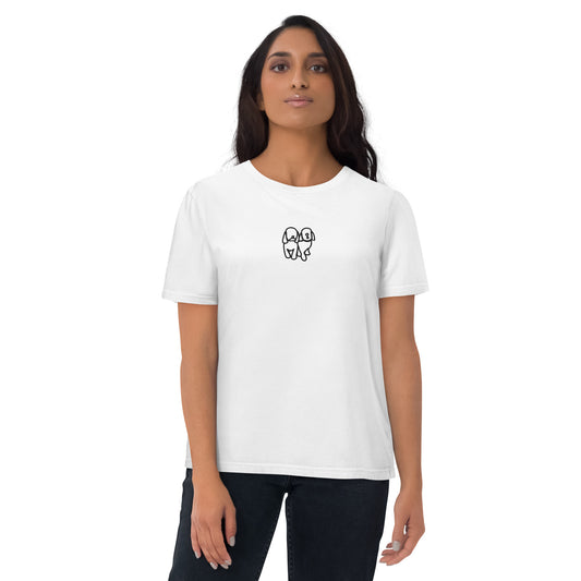 Unisex organic cotton t-shirt Wht/Blk