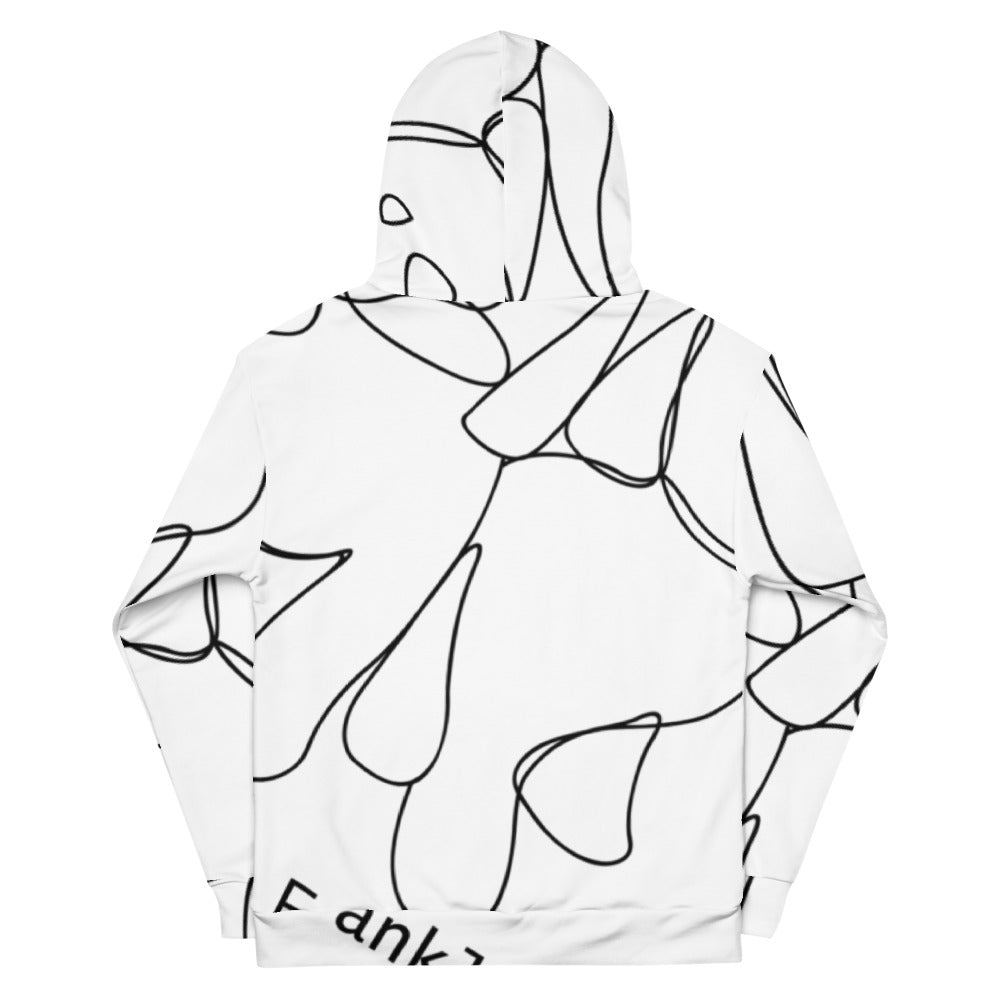 Abstract Hoodie White