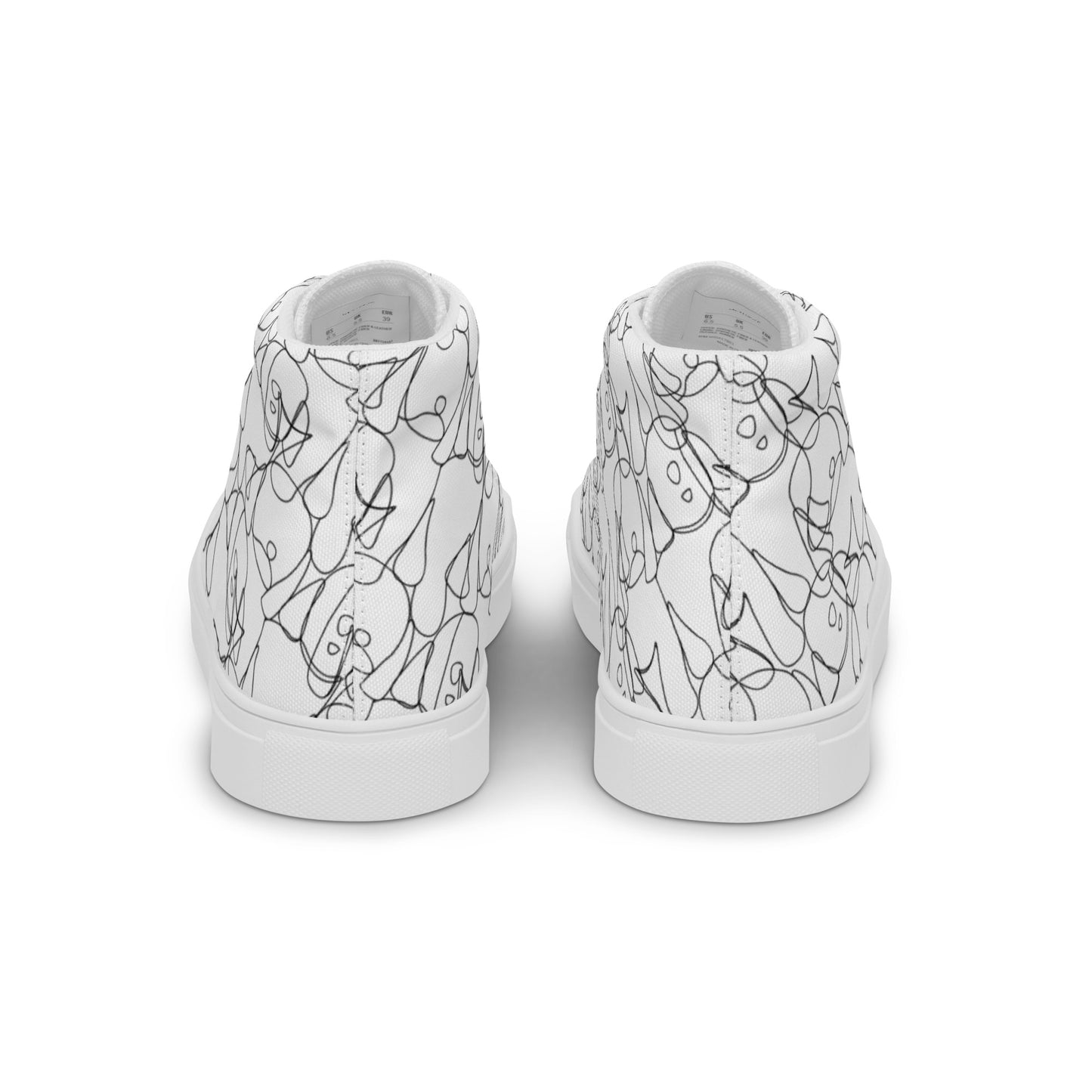 Abstract High Top Shoes
