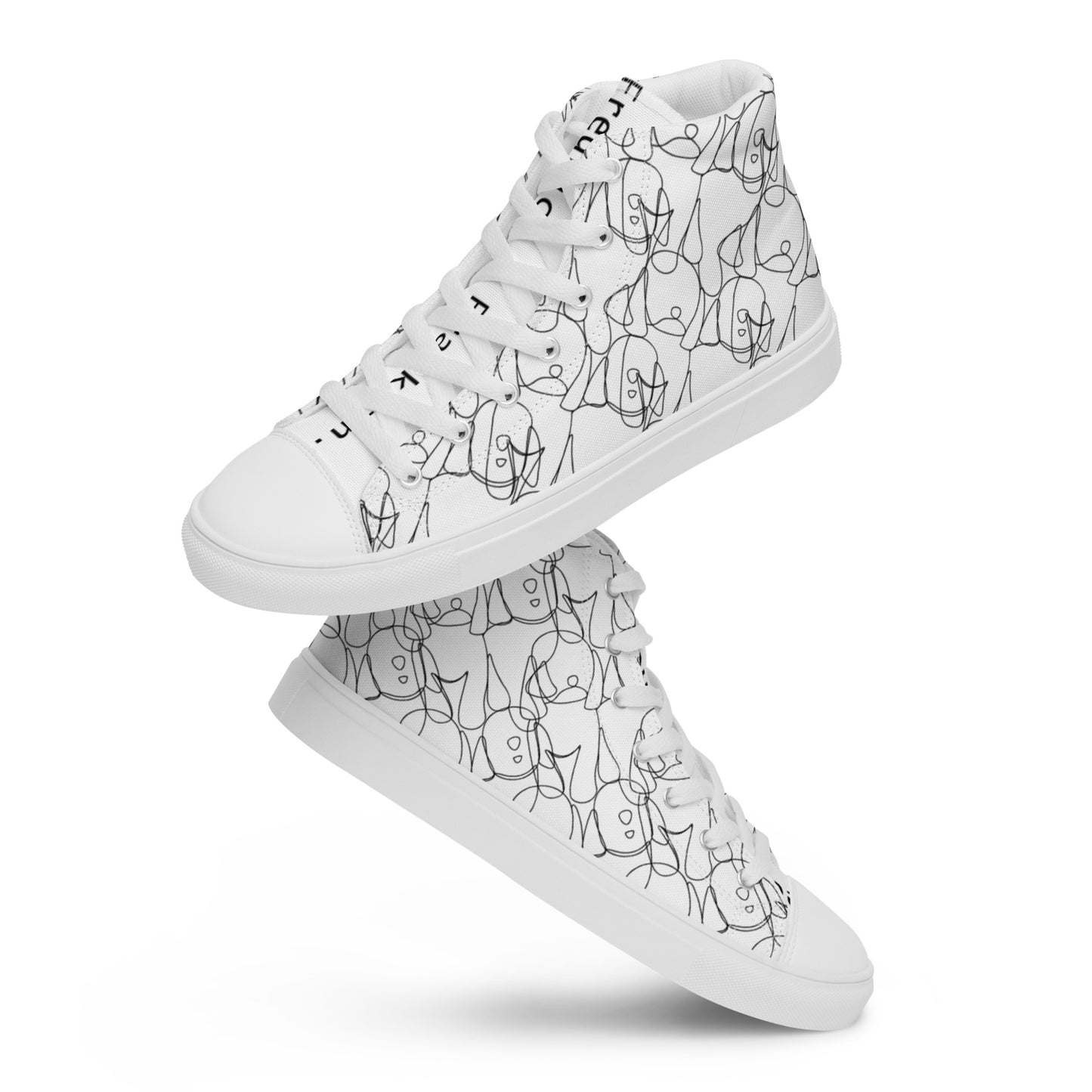 Abstract High Top Shoes