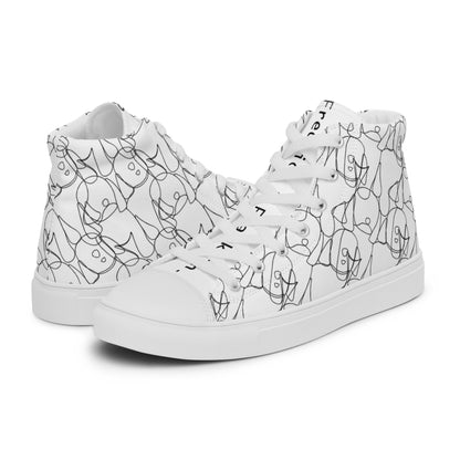 Abstract High Top Shoes