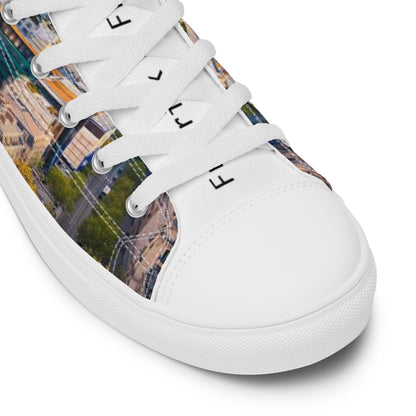 Paris Day Men’s Size High Top Shoes