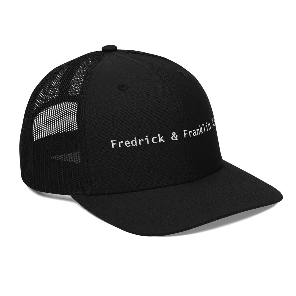 Signature Black Trucker Cap